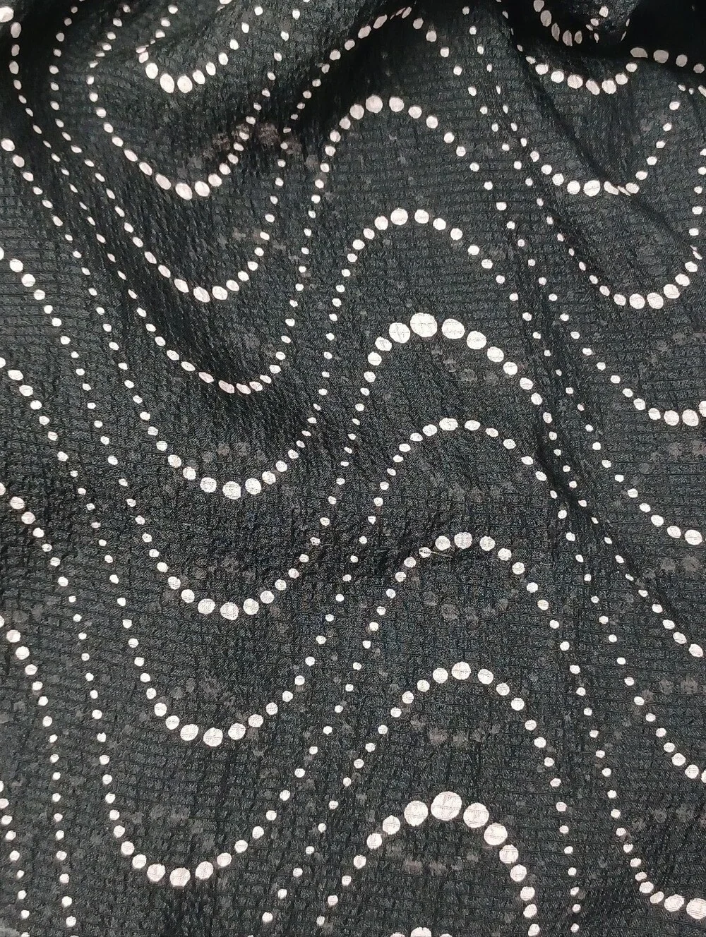 Kate Spade Wavy Dot Silk Midi Dress Size 4 Women Feminine Sleeveless Ruffle